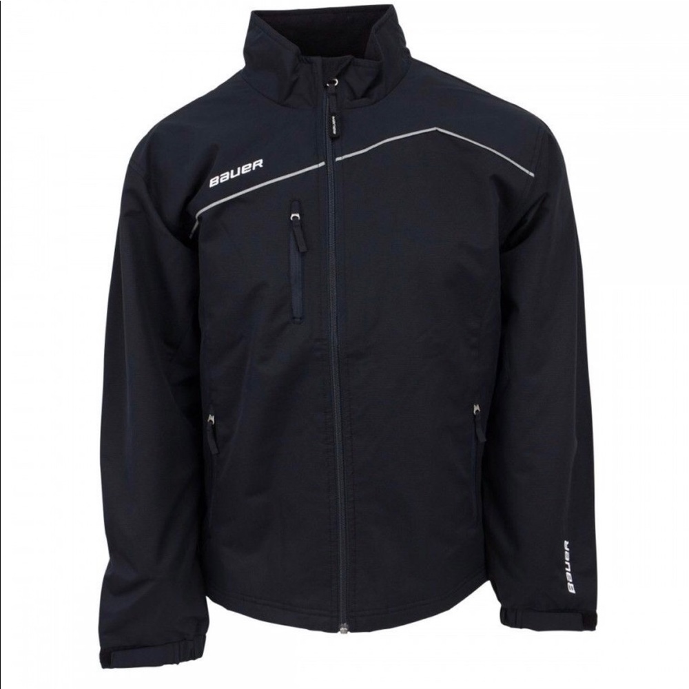 All black never worn bauer hockey jacket